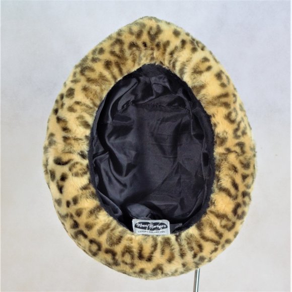 Luxury Collection Faux Fur Leopard Print Bucket Hat by - Picture 15 of 16